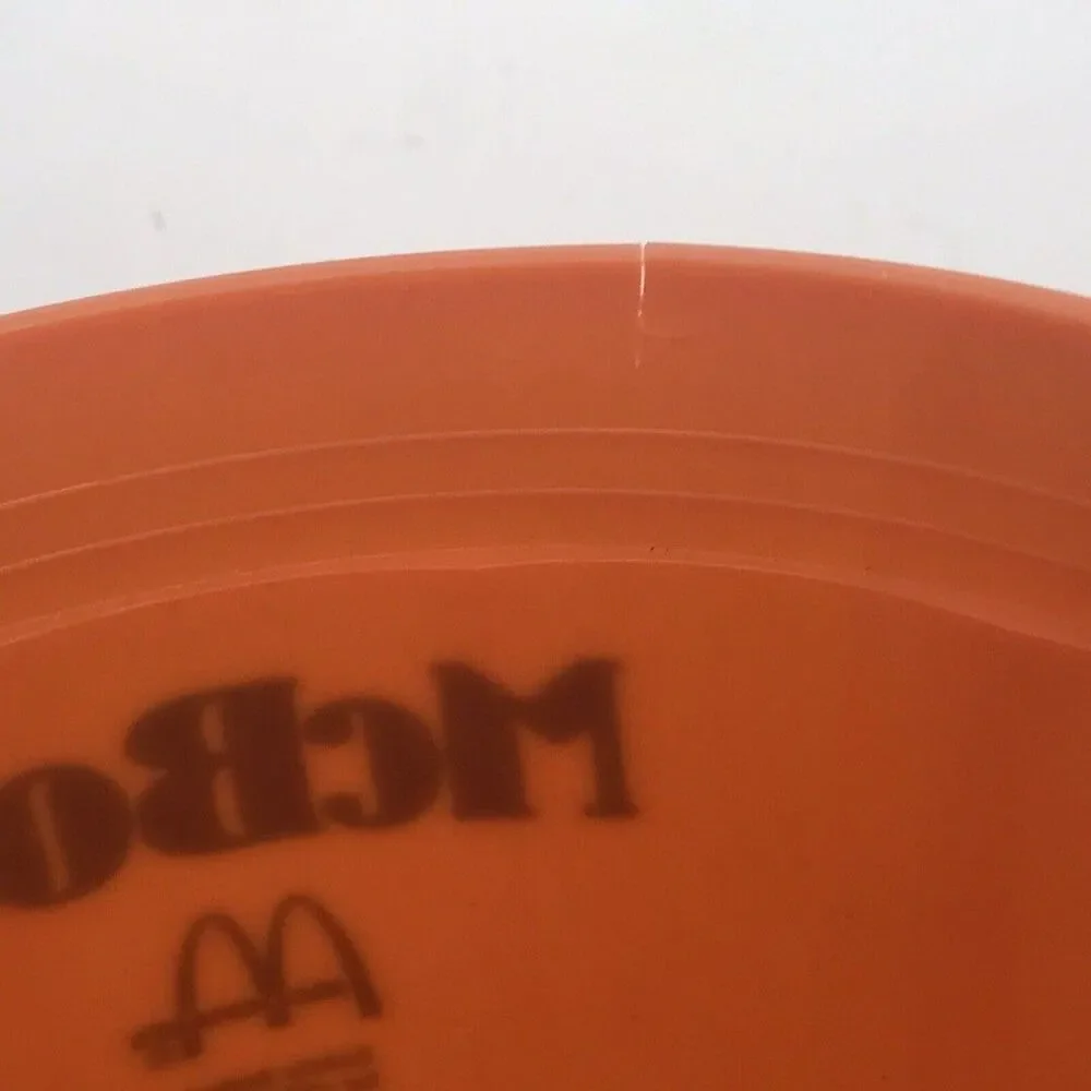 Vintage Plastic McBoo Jack O'Lantern Candy Bucket Pumpkin Trick Or Treat Pail